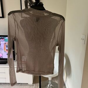 Wild Fable Sheer Long Sleeve mesh Blouse